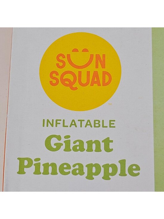 Sun Squad Pool Float Inflatable Giant Pineapple Pink Summer Swimming NIB - Picture 4 of 10